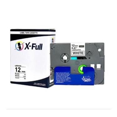 Imagem de Fita rotuladora brother 12mm tzc-231 preto no branco compativel - IMPO