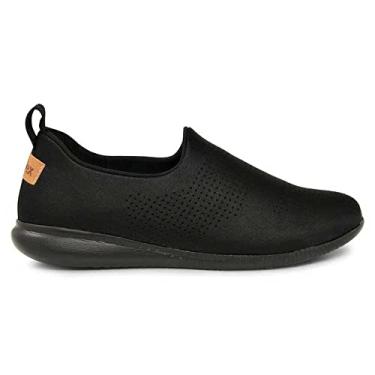 Imagem de Tênis Usaflex Feminino Slip On Elastano Preto Af0607005 37