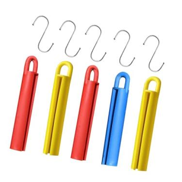 Imagem de UGPLM 5x Suporte para Taco de Sinuca, Alisador de Vara de Taco com Ganchos para Pendurar, Evita Deformações, Acessórios de Bilhar, Suporte Profissional para