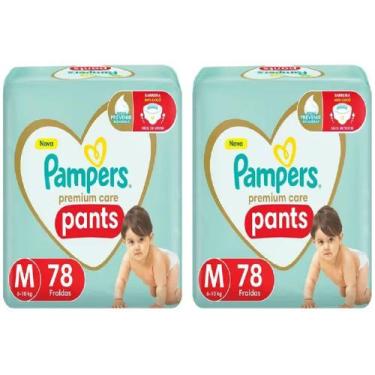Imagem de Kit 2 Fralda Descartável Pampers Premium Care Pants M 78 Unidades cada
