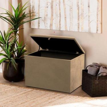 Imagem de Puff Baú Retangular Espaçoso Moderno Confortável Apoio - Realizar, Beg