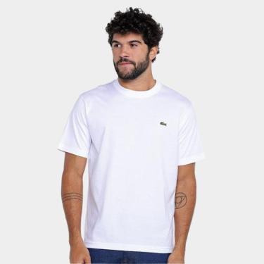 Imagem de Camiseta Lacoste Clássica Masculina, Branco, G
