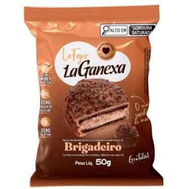 Imagem de Alfajor La Fajor 50g Recheado C/Mousse De Brigadeiro Proteico - La Ganexa