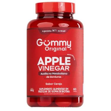 Imagem de Vinagre de Maça Gummy 60 Gomas Sabor Cereja