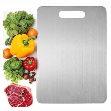 Imagem de Placas Tábuas De Corte De Titânio Para Cozinha Portátil (34 * 23cm)