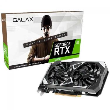 Imagem de Placa de Vídeo Galax NVIDIA GeForce RTX 3050 EX, 6GB, GDDR6, DLSS, Ray Tracing, 35NRLDHP9OID