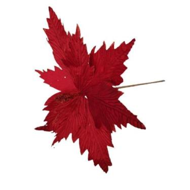 Imagem de Flor Artificial Natal Vermelha 35cm - Carmella Presentes