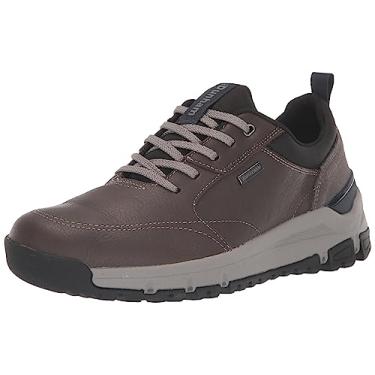 Imagem de Dunham Glastonbury Ubal II Tênis masculino, Couro cinza aço/camurça, 43