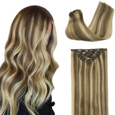 Imagem de Extensões de cabelo GOO GOO Clip em cabelo humano real 20 polegadas 12