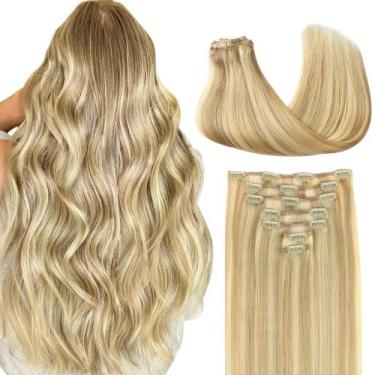 Imagem de Extensões de cabelo Clip in GOO GOO Real Human Hair 16 polegadas 120g