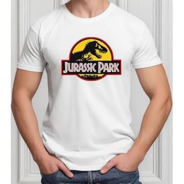 Imagem de Camiseta Camisa Algodão Feminina Masculina Adulto Filme Dinossauro Jur
