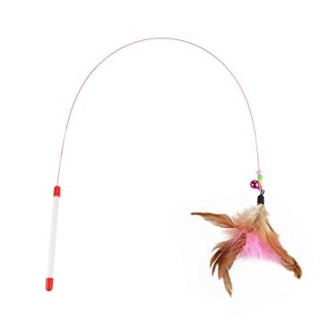 Imagem de AYNEFY Colorido Gato Gatinho Teaser de Penas de Penas de Varas de Varas, Seguras e Duráveis, Adequadas para Entretenimento Interno