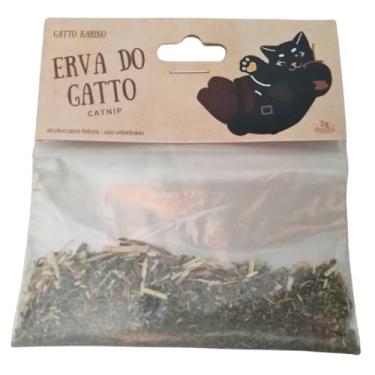 Imagem de Gatto Karino, Catnip Erva do Gatto - 100% Orgânica Erva Gateira Desidratada (10, Gramas)