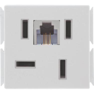 Imagem de Módulo para Tomada de Telefone 4P e RJ11 Tramontina Aria Branco
