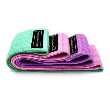 Imagem de kit 3 Faixas Elásticas De Exercício Hip Resistance Bands