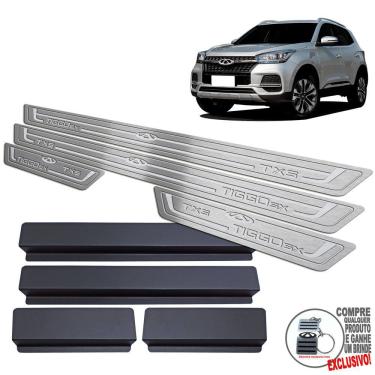 Imagem de Soleira Chery Tiggo 5X TXS 2019 A 2022 Prata Baixo Relevo