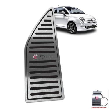 Imagem de Descanso De Pé Em Aço Inox Fiat 500 Preto
