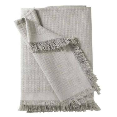 Imagem de  Manta de Sofá Marrocos Dohler 150cm x 120cm - Cinza