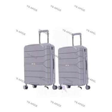 Imagem de Kit 2 Mala Conjunto Pequena 8kg /grande 10kg Pp - YQ APICE, Cinza