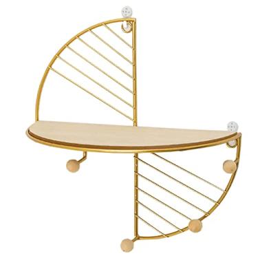 Imagem de Prateleira de parede para pendurar na parede, prateleiras de parede de madeira, decoração moderna para banheiro, cozinha, sala de estar, quarto, sala de escritório