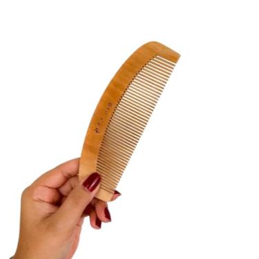 Imagem de Pente de Madeira Barba Antiestático Massageador, Cuidado para Cabelos e Barbas(Modelo 2,Kit com 4 unidades)