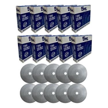 Imagem de KIT 10 Caixas Disco Tacografo Semanal 125km 7Dias Dml