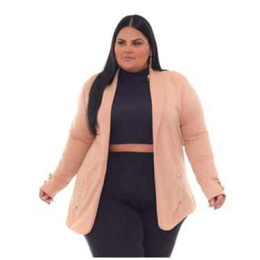 Imagem de Blazer Modas Plus - Nanda Fashion Boutique , Nude, G2