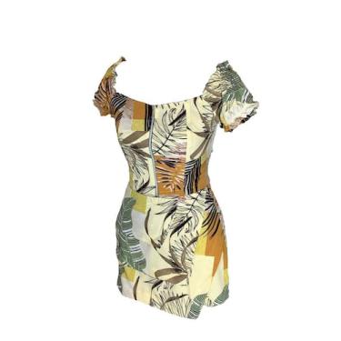 Imagem de Conjunto Cropped/Shorts Saia - ZOE, Off white c, Mostarda, P