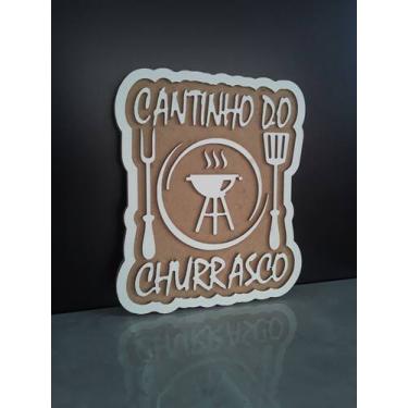Imagem de Quadro cantinho do churrasco - Algomaisdiferente