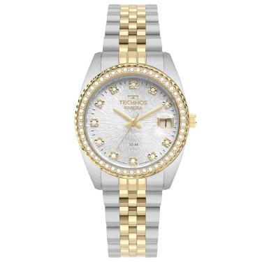 Imagem de Relógio Technos Feminino Ref: 2117lfs/1k Clássico Riviera Bicolor