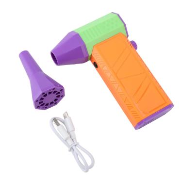 Imagem de Mini ventilador turbo de alta velocidade 130.000RPM soprador de ar elétrico recarregável por USB sem fio com 2 bocais magnéticos, ajuste de velocidade contínuo para limpeza de escritório em casa