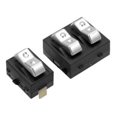 Imagem de Interruptor de janela lateral do motorista e do passageiro adequado para B150 B250 B350 D100 D150 D250 D350 Dakota Ramcharger Spirit W100 W150 W250 W350 1988-1993 Interruptor de controle de janela