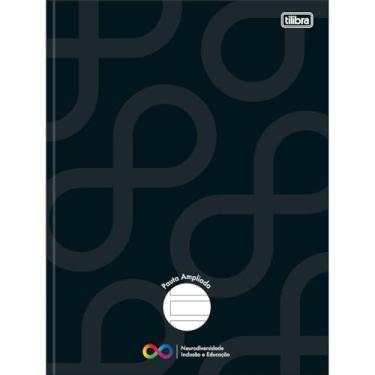 Imagem de Tilibra - Caderno Pauta Ampliada Brochura Capa Dura Tilibra Neuro 80 Folhas - Capa Preto