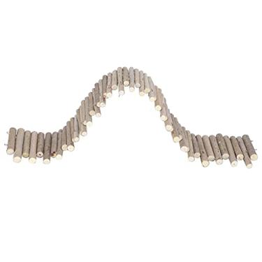 Imagem de GLOGLOW Hamster Em Ratos de Madeira Antigos Baço de Brinquedos para Pequenos Animais, Promove Exercícios e Coordenação para Roedores, Em Madeira (60cm Estilo cerca)