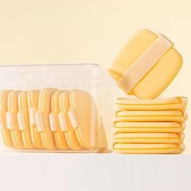 Imagem de Cosméticos Puff Almofada de ar molhado e seco Puff esponja de maquiagem macia Puff em pó para base corretivo maquiagem 8 peças
