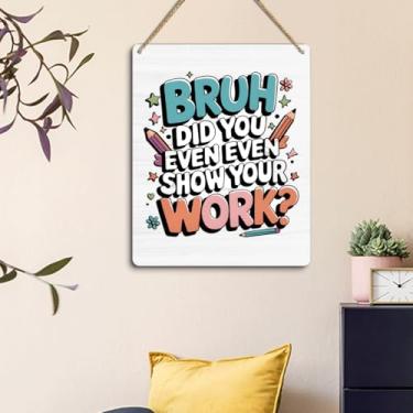 Imagem de Decoração de pôsteres engraçados para sala de aula do ensino médio - Sinais motivacionais envolventes, auxílios visuais criativos, arte de parede inspiradora para professores e estudantes, 20 x 25 cm