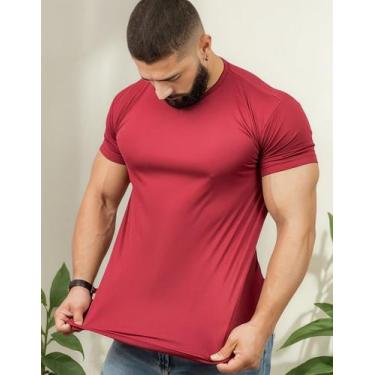 Imagem de Camiseta Masculina Básica Lisa Gola Redonda Dry Fit Premium - Camiseta