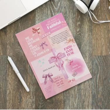 Imagem de Caderno bíblico de capa macia, presentes cristãos para mulheres, cadernos de diário para anotações, agenda cristã, versículo bíblico, diário de oração, presentes inspiradores-2