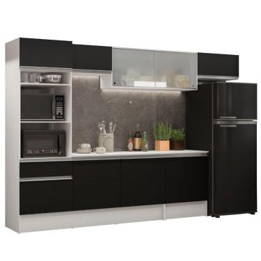 Imagem de Cozinha Completa Topazio Branco/preto Madesa