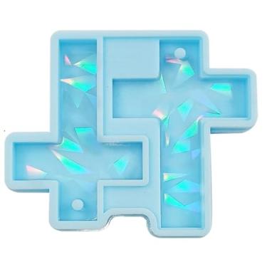 Imagem de Brinco de cruz azul pingente chaveiro pingente molde de silicone joias molde de fundição de resina epóxi suprimentos de fundição de joias, moldes de fundição de resina