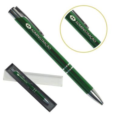 Imagem de Caneta Personalizada Cursos Metal Profissional Coloridas Administração