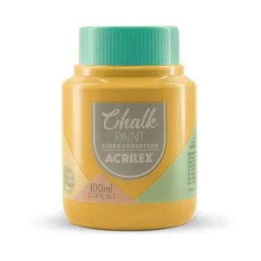 Imagem de Tinta Acrílica Chalk Paint 100ml Acrilex Açafrão 849