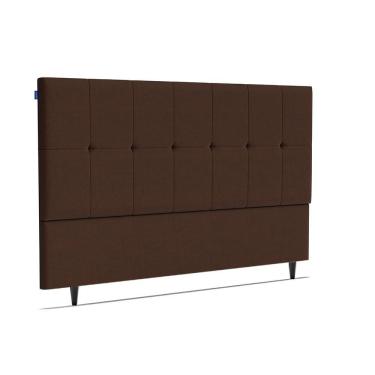 Imagem de Cabeceira Piave Veluto Marrom S King (8x195x120) - Ortobom
