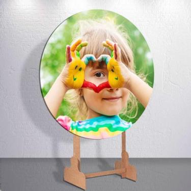Imagem de Festa Infantil Decoração Dia Das Crianças Painel Capa Sublimada Redond