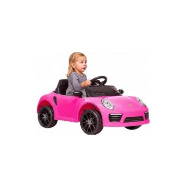 Imagem de Carrinho Elétrico Infantil Esportivo, Rosa, com Controle Remoto, Suporta até 30kg, 76.5x30cm, para Crianças Acima de 3 Anos