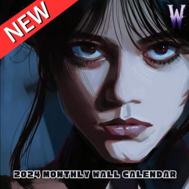 Imagem de 2024 Wall Monthly Calendar: 2024 ᴏғғɪᴄɪᴀʟ Calendar For Horror Movies Fans|2024 Planner Monthly|12 Month From January to December 2024.