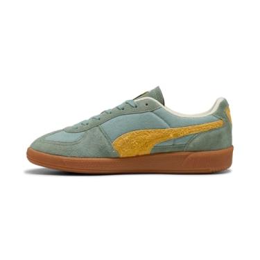 Imagem de Puma - Tênis masculino Palermo Weathered, Lua verde/amarelo ensolarado, 10.5