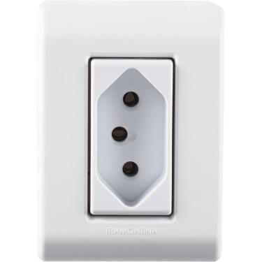 Imagem de Kit 9 Caixa Sobrepor 1 Tomada 2p+t 10a 250v Tramontina Lizflex