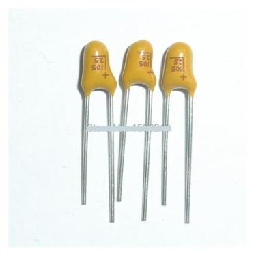 Imagem de 50 peças Capacitor de tântalo 1uF 25V 25V1uF DIP Radial OROAOBOMT