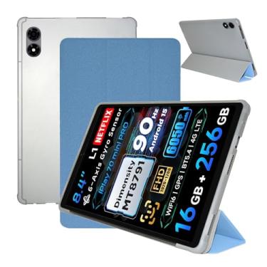 Imagem de Capa para ALLDOCUBE iPlay 70 Mini Pro, capa para tablet KONXISA com material de poliuretano premium, função de suporte dobrável, capa antiarranhões e proteção total para tablet, capas protetoras leves